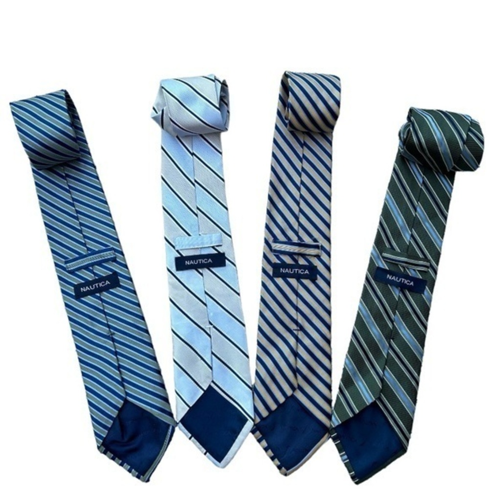 BUNDLE Nautica 100% Silk Striped Tie Bundle